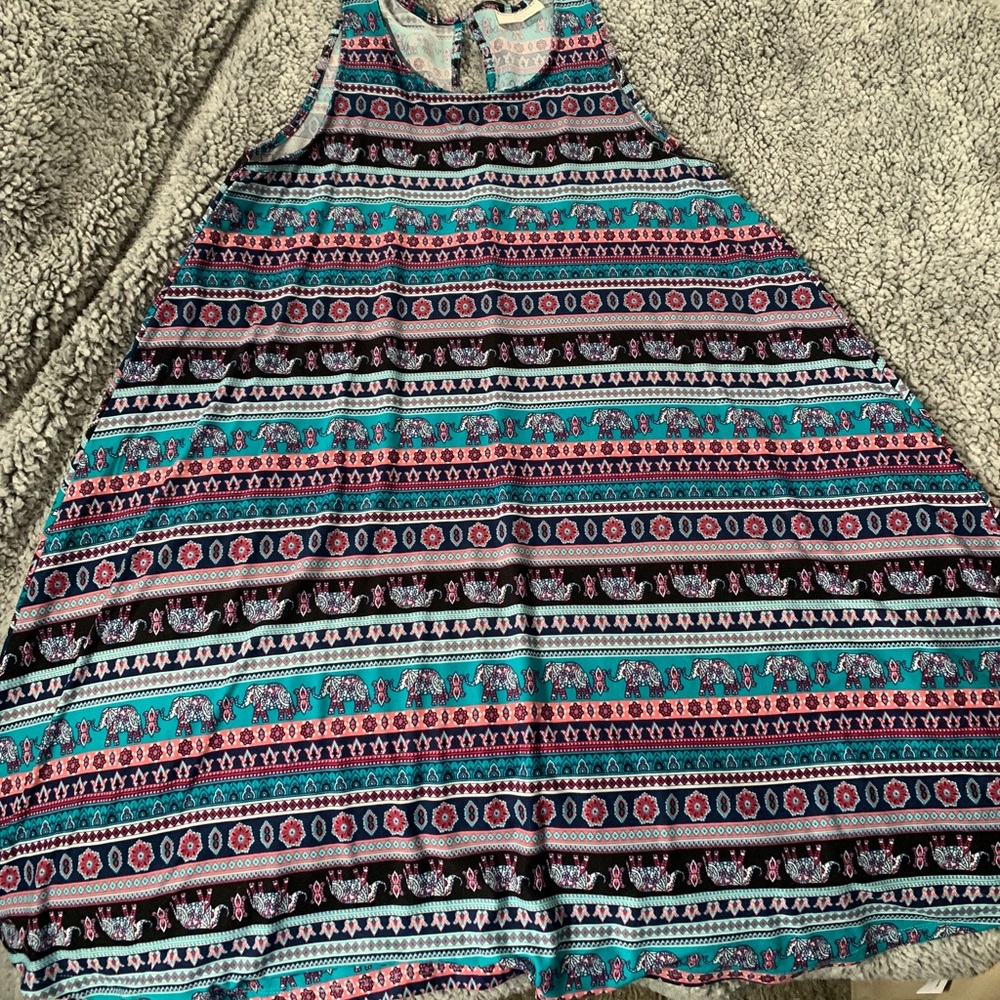 Adorable tank dress with Elephants